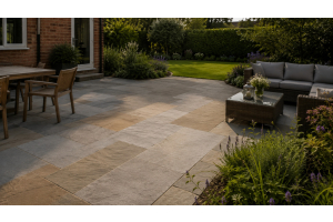 paving in garden