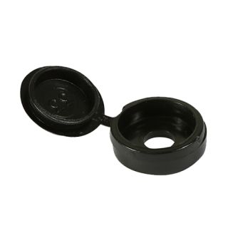To Fit 3.0 To 4.5 Screw Small Hinged Screw Cap - Black 100 Pcs