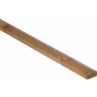   Brown Treated Square Capping Rail 62 X 38mm 