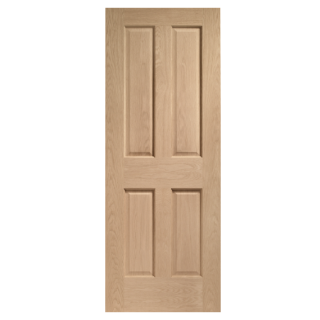 ***Clearance*** VICTORIAN 4 PANEL OAK DOOR UNFINISHED 27 1981 X 686 X 35MM INTOVIC27