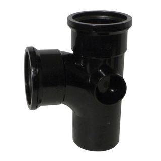BS12 Kayflow 90° Triple Socket Branch – Black (Soil)