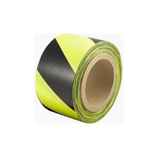 (w) 500M X 70MM PE BARRIER TAPE - BLACK/YELLOW