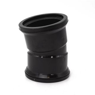 BS6 Kayflow 15° Double Socket Bend – Black (Soil)