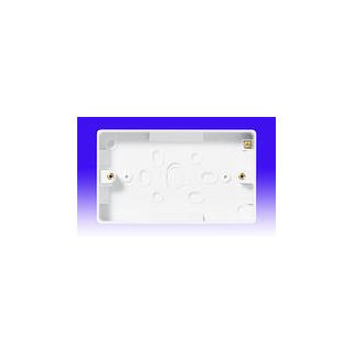 (w) 892-01 WHITE NEXUS MOULDED 2 GANG SURFACE PATRESS BOX 32MM