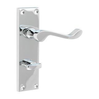 200962 152 X 42 Victorian Scroll Bathroom Handles Polished Chrome
