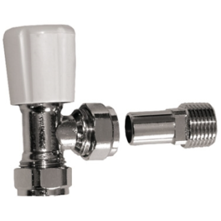 OPTIMA RADIATOR VALVE 15MM 1/2 TAIL ANGLED