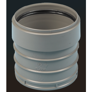 (w) SX44B 110MM SOIL EXPANSION COUPLER BLK