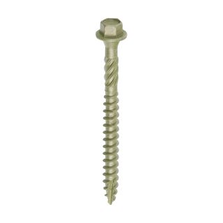 75In 6.7 X 75 Hex Head Timber Screw - Green 50 Pcs