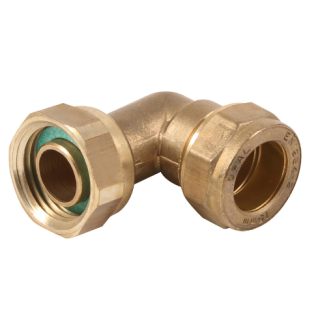 Compression Bent Tap Connector 15Mm X 1/2 (Female Swivel)