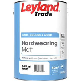 5L Hardwearing Matt Brilliant White