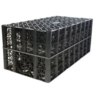 1000 X 500 X 400  Polystorm Soakaway Crate + 4 Connectors