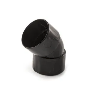 (w) WS17B 32MM X 45 DEG ABS OBTUSE BEND BLACK
