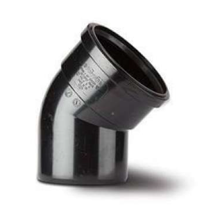 Sb412B 110Mm X 135Deg Soil Bend S/S Black