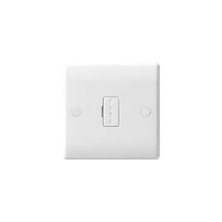 (w) 854-01 WHITE NEXUS MOULDED UNSWITCHED 13A FUSED CONNECTION UNIT