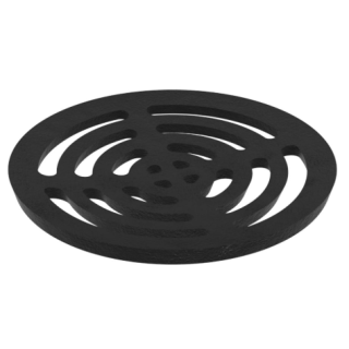 D126/1 ROUND DISHED PATTERN GULLY GRID 6IN DIA  9MM COATED