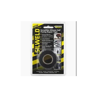 (w) SILWELD SILICONE REPAIR TAPE BLACK 3MTR