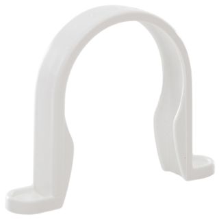 (w) WS34W 40MM ABS PIPE CLIP WHITE (50)