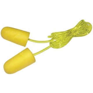SCAN Safety Foam Earplugs with Cord (6 Pairs)