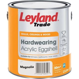 (w) 2.5L HARDWEARING ACRYLIC EGGSHELL MAGNOLIA