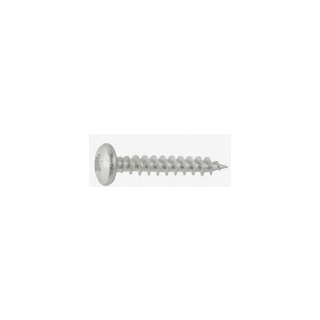 4X40MM RUSPERT SILVER PAN HEAD TIMBER SCREWS DURAPOST (BOX 200)