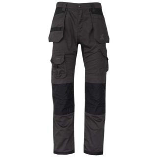 Xpert Pro Stretch Work Trouser Grey/Black 32Reg
