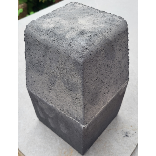 Kerb Large Kl External Half Battered Charcoal
