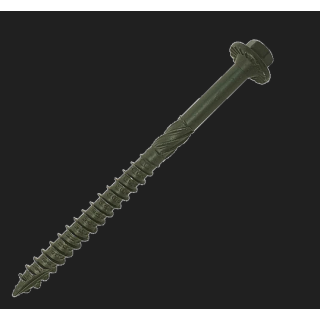 (w) 6.3 X 125M FLUSH HEAD TIMBERFAST SCREW -GREEN