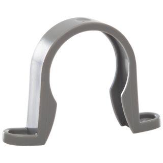 (w) WP34G 40MM P/F PIPE CLIP GREY  (50)