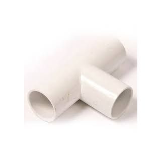 (w) NS46W 21.5MM 90DEG ABS O/FLOW TEE WHT 10