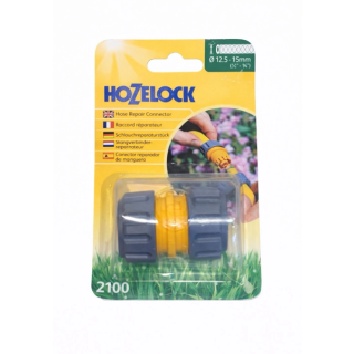 (w) Hozelock 2100 Hose Repair Connector 12.5-15Mm  (1/2 - 5/8In)