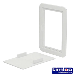 Plastic Access Panel 115 X 165mm Clip Fit White