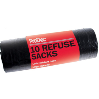 FFJRS10  PRODEC H/DUTY REFUSE SACKS 10PK