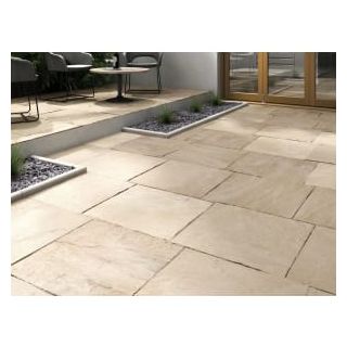 Kilsaran Cashel 600 x 600 x 40mm Buff Riven Slab