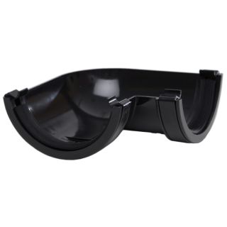 (w) RR103B 112MM X 90D H/R GUTTER ANG BLK 10