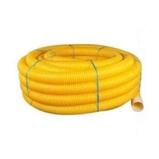 SWDR 100mm X 25m Coil  Yellow Perf Gas Duct BS4962 68070