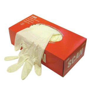 SCAGLOLATEXL Scan Latex Gloves (Box 100) – Large