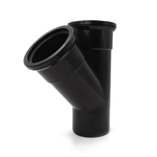 BS15 Kayflow 45° Double Socket Branch – Black (Soil)