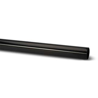 (w) RL601B 150MM X4M H/ROUND GUTTER BLK 1/255