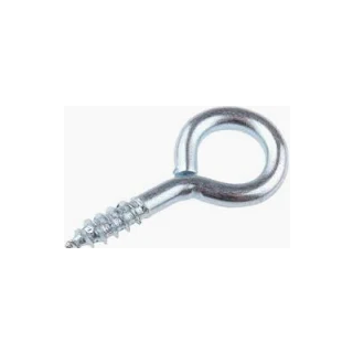 (w) 45SEP 45MM SCREW EYES - BZP 5 PCS