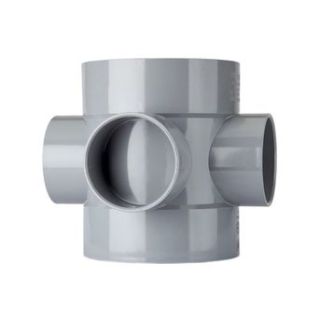 (w) SE60G 110 SOIL SHORT BOSS PIPE SOLSKT GRY