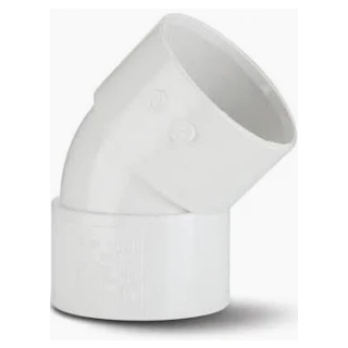 (w) WS17W 32MM X 45D ABS OBTUSE BEND WHT (10)
