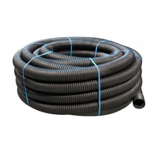 SWDR 100mm X 25m Coil Black Perforated 68037