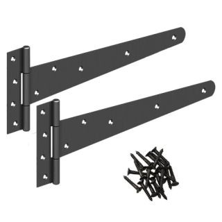 5023503 14 E/Blac Medium Tee Hinges - Pair