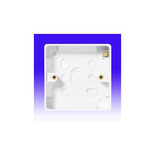 (w) 891-01 WHITE NEXUS MOULDED 1 GANG SURFACE PATRESS BOX 32MM