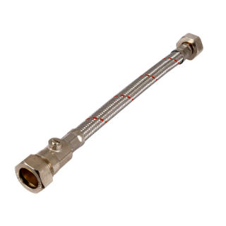 FLEXIBLE TAP CONNECTOR  22  X 3/4 300 STD + ISOLATION VALVE WRAS