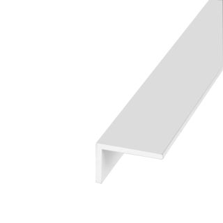 (w) RK12151P10 25MM X 20MM X 1000MM ANGLE UNEQUAL WHITE PLASTIC