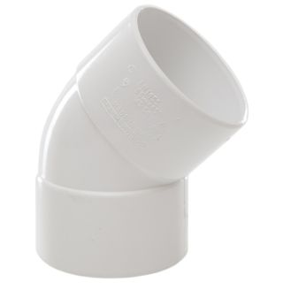 (w) WS54W 50MM X 45 DEG ABS OBTUSE BEND WHITE