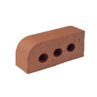 BN.1.2 SINGLE BULLNOSE 51MM RADIUS PERFORATED RED BRICK