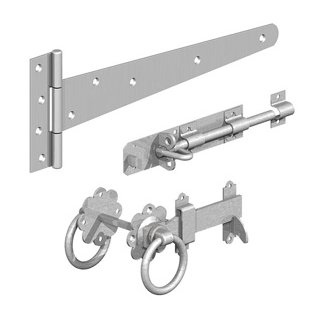 5960001 18 Tee GALVGM Side Gate Kit With Ring Latch