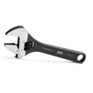OX-P561004 MINI ADJUSTABLE WRENCH 4IN / 100MM
